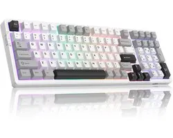 MageGee Light100 - Mechanisch Gaming Toetsenbord - Gaming Keyboard - Draadloos - RGB