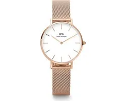 Daniel Wellington Petite Melrose White - Horloge - Staal - Rosé - Ø 32 mm