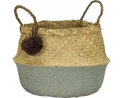 Kidsdepot Pompom mandje maat M Seagreen