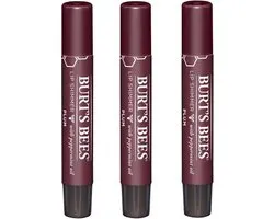 BURT'S BEES - Lip Shimmer Plum - Lot de 3