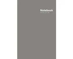 Dot Grid Notebook: Stylish Barnwood Grey Notebook, 120 Dotted Pages 6 x 9 inches Standard Journal - Softcover Color Trends Collection