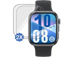 2x Screenprotector geschikt voor Huawei Watch Fit 4 - Folie Screen Protector