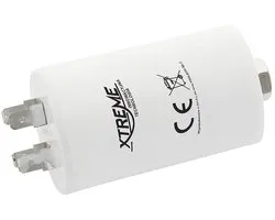 XTREME Motorcondensator 4µF 450V AC - Met Faston Aansluitingen - Start/Bedrijf