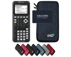 TI-84 Plus Ce -T Python Edition incl. WYNGS Beschermhoes Blauw - Grafische Rekenmachine - Basis Pakket