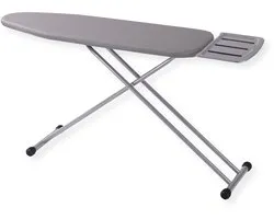 SensaHome Strijkplank – Inklapbare Strijktafel met Stoomunithouder – 125×45cm – Light Grey