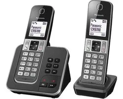 Panasonic KX-TGD322 - Duo DECT telefoon - Antwoordapparaat - Zwart