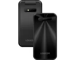 Logicom - Fleep 460 - téléphone à clapet - 4G - 128MB - Lampe de poche - Noir