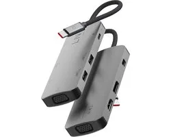 LINQ Connects 7-in-1 USB-C HDMI Adapter – Geschikt voor Triple Display MST, Multifunctionele Hub voor Laptops en Tablets