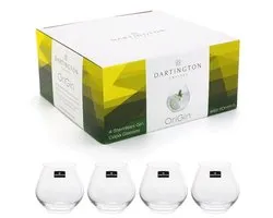 Verres Copa Gin et Tonic sans pied - Ensemble de 4 - Cristal sans plomb Résistant au lave-vaisselle 440ml
