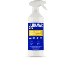 Ultramar - Clear Plastic Cleaner & Protector 500 ml - Reiniger Plexiglas, Voorruit, Vizier, Helm - Waterafstotende Spray - Anti Statische Spray - Waterdicht - Waterproof