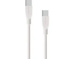 Mobiparts USB-C to USB-C Kabel 3A/60w 1m - Wit