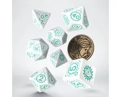 Q-Workshop The Witcher Dice Set - Ciri - The Law of Surprise (7 pcs + coin)