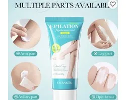 Fayankôu - 2 tubes crème dépilatoire douce - épilation peaux sensibles - épilation parties intimes - maillot - épilation jambes - crème hair