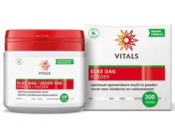 Vitals Elke Dag Poeder - 300 gram - multivitamine. Optimaal opneembare multi in poedervorm voor kinderen en volwassenen.