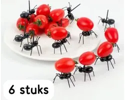 Akyol - mieren - cocktail prikker mier - fruitprikker - prikkers - set van 6 - borrelhapjes