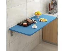 Small Folding Kitchen Table,White Wall Mounted Folding Table-Space Saving,for Small Spaces Computer Desk Workbench-Loadable 70kg