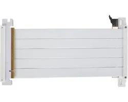 Allecto- Riser-kabel - PCIE 4.0 X16 - Hoge Snelheid - Flexibel - 180 Graden - GPU-verlengkabel - Compatibel met RTX 4090, RX 7900 XT (Wit)
