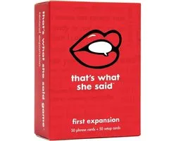 That's What She Said First Expansion Card Game