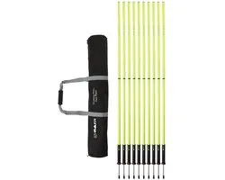 10 x Training Pole Set - Slalom Palen - 2 Delen - Geel