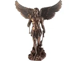 Veronese Design - Beeld/figuur - Aartsengel Sint-Michael met Scepter en Zwaard - 35cm
