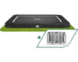 Salta Premium Ground - Inground trampoline met veiligheidsnet - 305 x 214 cm - Zwart