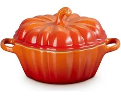 Le Creuset - Mini - Rôtissoire/Coupe - "Citrouille" - en Faïence - 16 Cm Rouge orangé