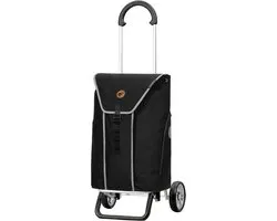 Andersen SHOPPER MANUFAKTUR Boodschappentrolley Scala Shopper Plus Bahne Grey Zwart 103cm
