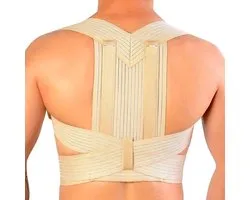 Novamed Postuur Corrector - Ventilerende Rugbrace - Elastische Rugcorrector - Rugrechthouder - Unisex - Maat XL