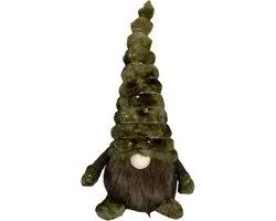 H-Deco - Kerst Gnome - Groen/Goud - 45 cm