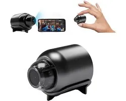 1080P HD Mini WiFi-camera - Inclusief nachtzicht, bewegingsdetectie, bewaking op afstand, 160° groothoeklens, micromonitor, kleine camera voor babykamer, thuis, kantoor, magazijn (1 stuk)