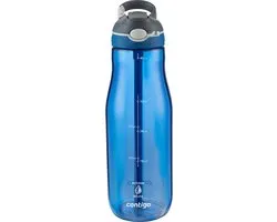 Contigo Ashland Autospout Bouteille d'eau avec paille | Grande gourde sans BPA de 1200 ml | Bouteille de sport | Bouteille anti-fuite | Idéal pour École, la salle de sport, le cyclisme, la Course à pied, la Marche. | Monaco