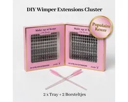 Ehh Beauty Wimperbox – 288 Stuks-Wimpers - Naturel - cluster - lash set - - Extensions - Wimper box - diy lashes