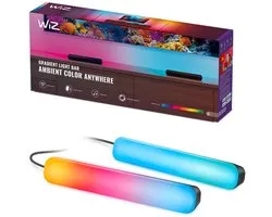 WiZ Connected WiZ Gradient Light Bars - WiZ Entertainment - RGBIC: Meerdere kleuren tegelijk - Eenvoudige installatie - 30 cm