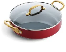 Greenpan Barcelona - Casserole - 30cm - Rouge - 2 anses