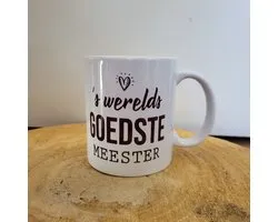 Beker - Goedste meester - Spelfout - Grappige mok - Einde schooljaar cadeau