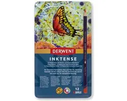 Derwent Inktense Crayons en étain 12 pièces