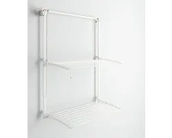 Foxydry Wall Plus 152 cm White - wanddroogrek -bediening links- 152 x 52 x 137 cm