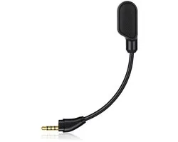 longziming -Vervangende 3,5 mm Headset Microfoon – Afneembare Gaming Microfoon met Ruisonderdrukking, LED Mute-Indicator en Flexibele Microfoonarm