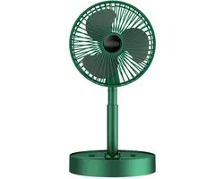 Uitschuifbare opvouwbare draagbare ventilator voor thuis, slaapzaal, drie snelheden, bureauventilator