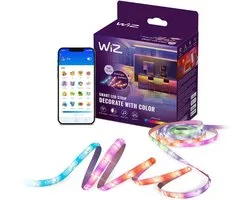 Bande LED WiZ RGBIC - 4 mètres - Installation facile - 16 millions de couleurs - Synchronisation musicale - RGBIC : plusieurs couleurs simultanément