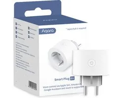 Aqara Smart Plug Adapter EU - Contrôlez les appareils avec votre mobile - Aqara APP - Google Assistant - Amazon Alexa - Smart Home Plug - Compteur d'énergie