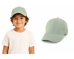 Casquette pour enfants vert clair réglable – Casquette de baseball pour garçons et filles 5-10 ans – Casquette unie enfant – Casquette d'été