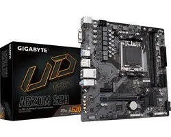 Gigabyte A620M S2H, AMD, Emplacement AM5, AMD Ryzen™ 5, AMD Ryzen 7 7th Gen, AMD Ryzen 9 7th Gen, Emplacement AM5, DDR5-SDRAM, 96 Go