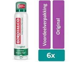 Borotalco - Deodorant - Spray - Original - 150ml x 6
