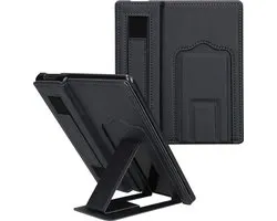 kwmobile e-reader hoesje geschikt voor Amazon Kindle Oasis 10. Generation hoes - Met polsband en standaard - Kunstleren e reader beschermhoes - In donkerblauw