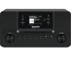 TechniSat DIGITRADIO 570 CD IR - Stereo DAB+ Internet radio (CD speler, WLAN, FM, Bluetooth audio streaming, Spotify, USB, wekker, WiFi streaming, AUXin, equalizer, afstandsbediening, 2x 5 watt) zwart