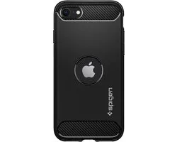 Spigen Rugged Armor Apple iPhone SE (2020/2022) Hoesje Zwart