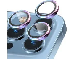 Camera Lens Protector voor iPhone 13 Pro en 13 Pro Max, Tempered Glass, Aluminium Bescherming, Kleurvol en Duurzaam