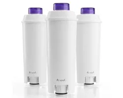 Filtre à eau Saaf compatible avec machine à expresso Delonghi - 3 pièces - 2026 - Filtre anti-calcaire et à eau pour séries ECAM et ETAM - Cartouche filtrante DLSC002