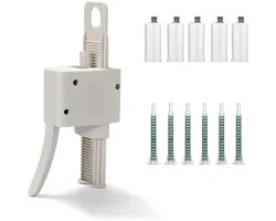 Ab Epoxy Glue Gun, Grip Glue Mixed, 2 Components, Glue Dispenser, 1:2 Ratio, Includes 5 Mixing Nozzles, 5 Pieces Glue - ShopVlot